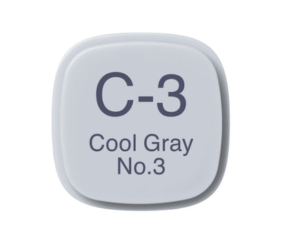 C3-C Cool Gray No. 3 CLASSIC Copic Marker <inline style="float: right; margin-right: 10px; background-color: rgb(190, 200, 209);">&nbsp;&nbsp;&nbsp;&nbsp;&nbsp;&nbsp; </inline>