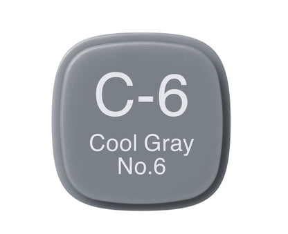 C6-C Cool Gray No. 6 CLASSIC Copic Marker <inline style="float: right; margin-right: 10px; background-color: rgb(122, 139, 149);">&nbsp;&nbsp;&nbsp;&nbsp;&nbsp;&nbsp; </inline>