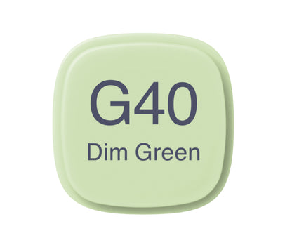 G40-C Dim Green CLASSIC Copic Marker <inline style="float: right; margin-right: 10px; background-color: rgb(226, 240, 216);">&nbsp;&nbsp;&nbsp;&nbsp;&nbsp;&nbsp; </inline>