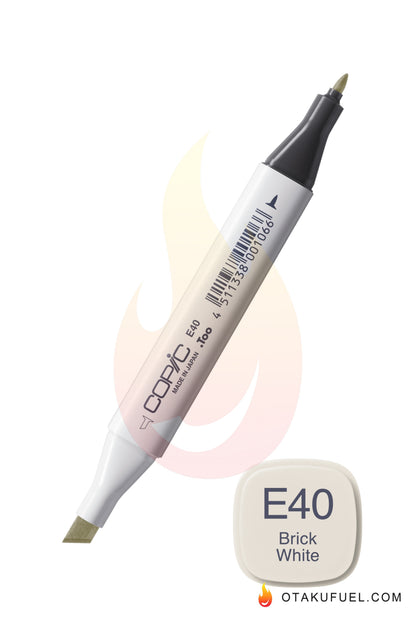 E40-C Brick White CLASSIC Copic Marker <inline style="float: right; margin-right: 10px; background-color: rgb(240, 227, 209);">&nbsp;&nbsp;&nbsp;&nbsp;&nbsp;&nbsp; </inline>