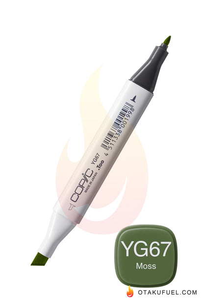 YG67-C Copic CLASSIC Marker Moss <inline style="float: right; margin-right: 10px; background-color: rgb(129, 191, 140);">&nbsp;&nbsp;&nbsp;&nbsp;&nbsp;&nbsp; </inline>