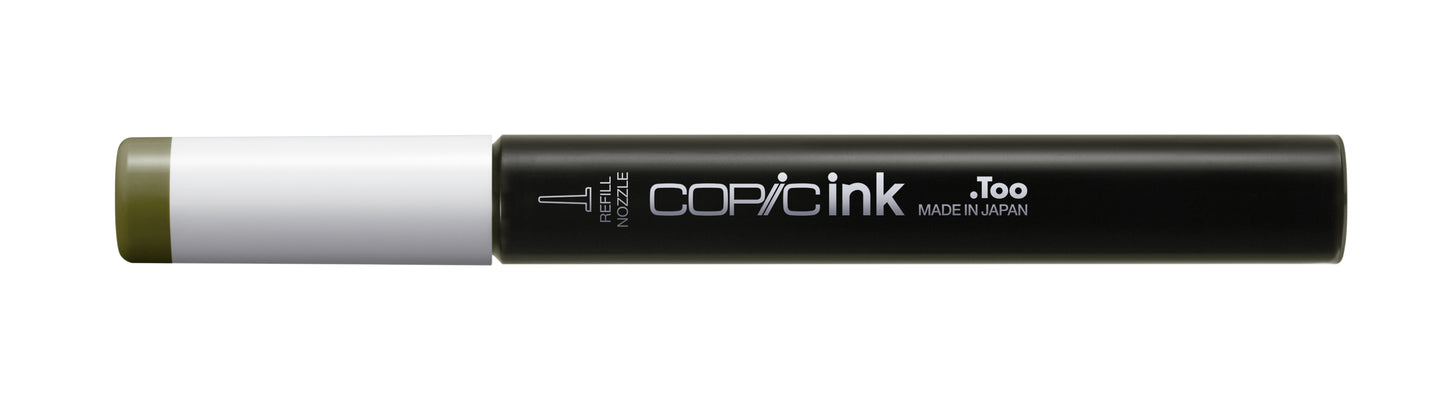 Copic Ink Refill YG97 Spanish Olive <inline style="float: right; margin-right: 10px; background-color: rgb(95, 126, 58);">&nbsp;&nbsp;&nbsp;&nbsp;&nbsp;&nbsp; </inline>