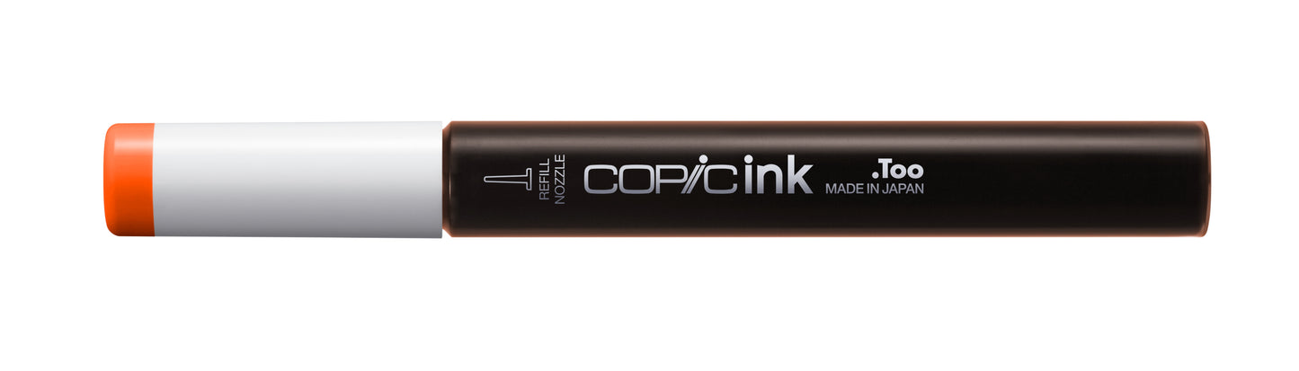 Copic Ink Refill YR07 Cadmium Orange <inline style="float: right; margin-right: 10px; background-color: rgb(242, 111, 57);">&nbsp;&nbsp;&nbsp;&nbsp;&nbsp;&nbsp; </inline>