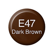 Copic Ink Refill E47 Dark Brown <inline style="float: right; margin-right: 10px; background-color: rgb(202, 103, 84);">&nbsp;&nbsp;&nbsp;&nbsp;&nbsp;&nbsp; </inline>