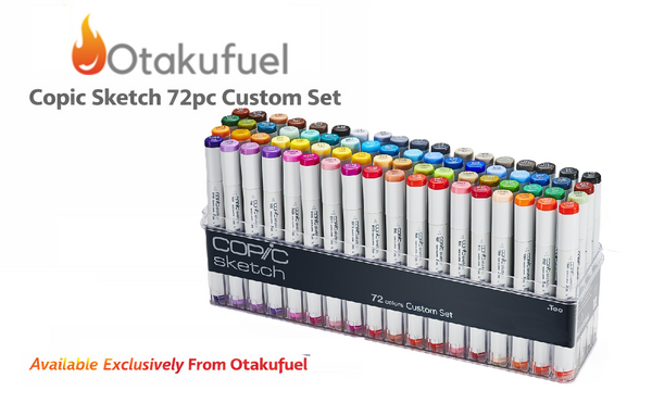 Copic Sketch Markers: 72 CUSTOM SET [READ DESCRIPTION]