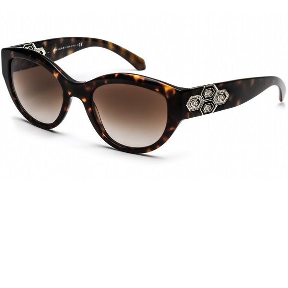 Bvlgari Sunglasses Dark Havana Brown Gradient brand new