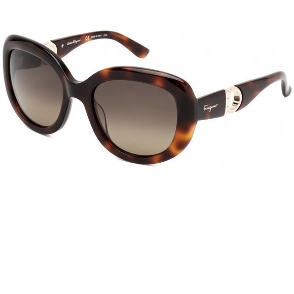 Ferragamo Sunglasses Cat Eye Tortoise Brown Gradient brand new