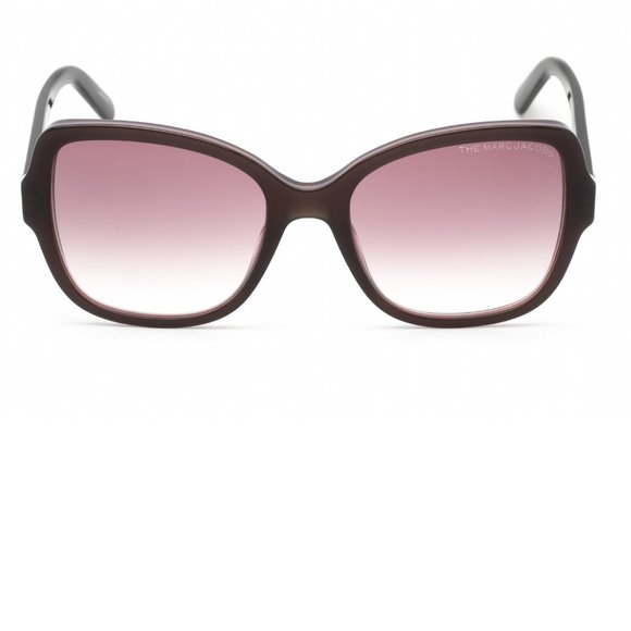 Marc Jacobs Gray Burgundy Cat Eye Sunglasses brand new in the box