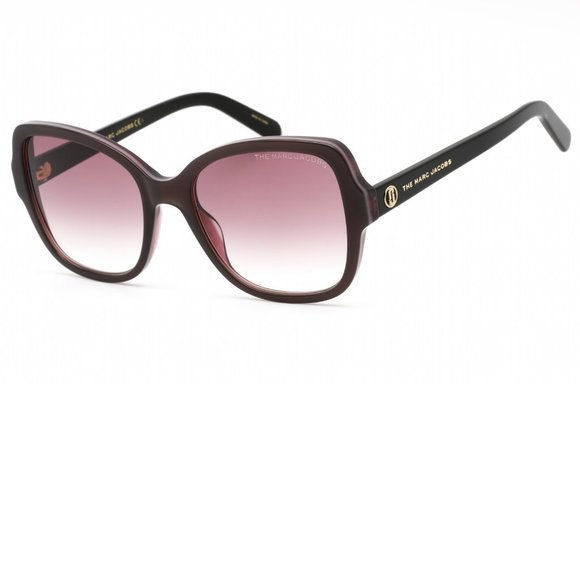 Marc Jacobs Gray Burgundy Cat Eye Sunglasses brand new in the box