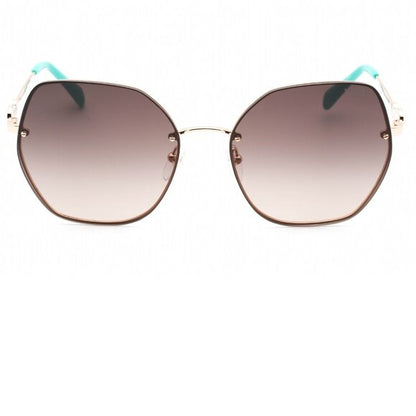 Emilio Pucci sunglasses women's round shiny rose gold and gradient brown new