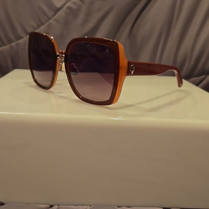 Kate Spade Sunglasses Kimber red rectangular with burgundy shaded lenses new