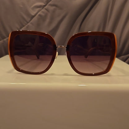 Kate Spade Sunglasses Kimber red rectangular with burgundy shaded lenses new