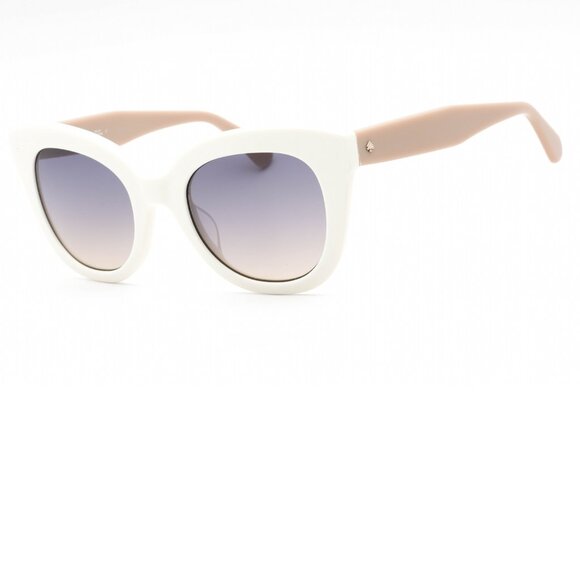 Kate Spade Sunglasses Belah cat eye beige frame gray azure lenses brand new