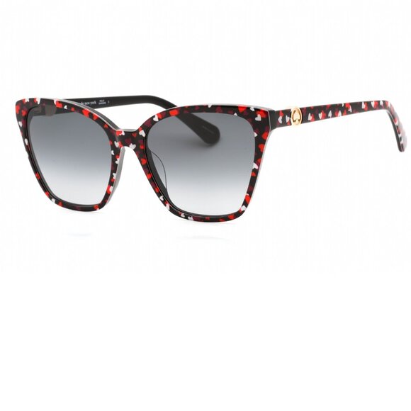 Kate Spade Sunglasses cat eye amiyah multicolor dark gray lenses brand new