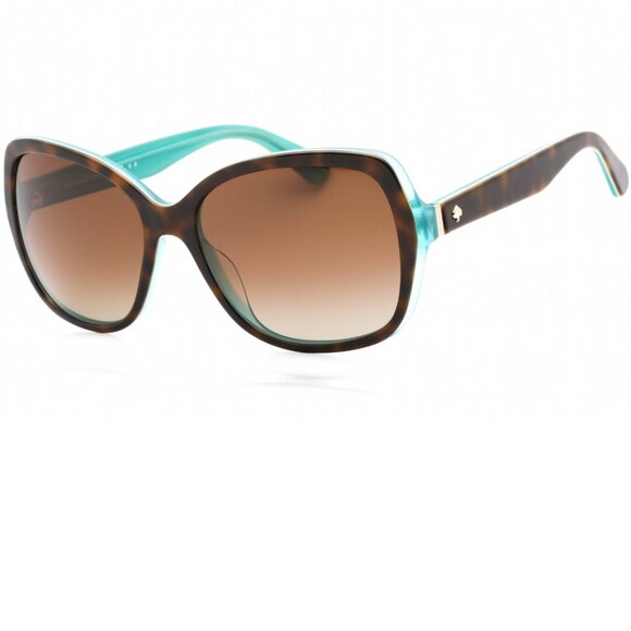 Kate Spade Sunglasses Karalyn Havana Aqua frames with brown lenses brand new