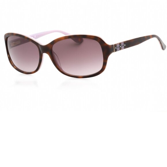 Liz Claiborne Havana Lilac Oval Sunglasses brand new in case