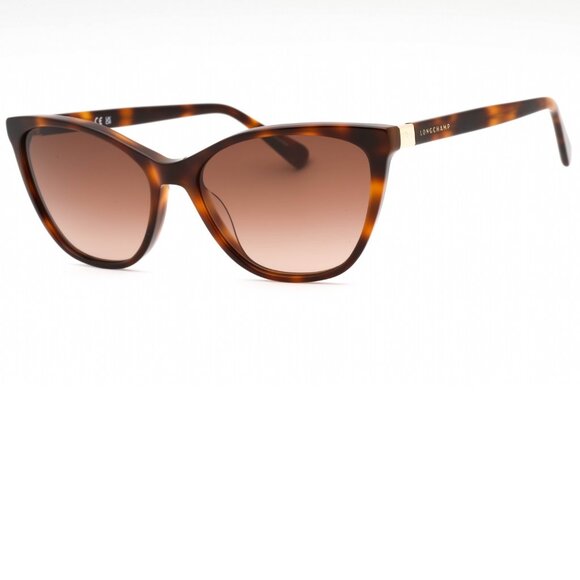Longchamp Paris Havana Cat Eye Sunglasses Brand New with Case