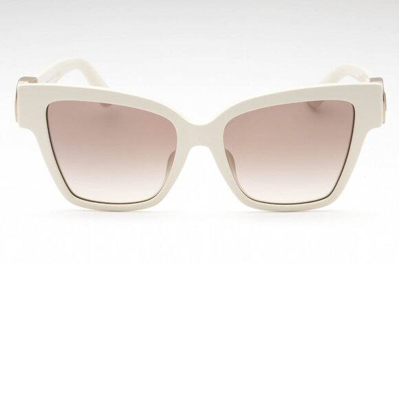 Dolce & Gabbana Cream Oversized Cat-Eye Sunglasses Brand New In Box