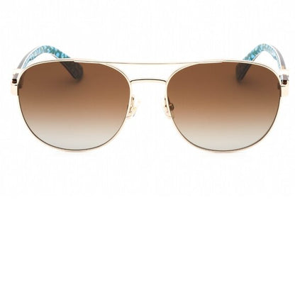 Kate Spade Raglan Gold Havana Polarized Sunglasses Brand New In Case