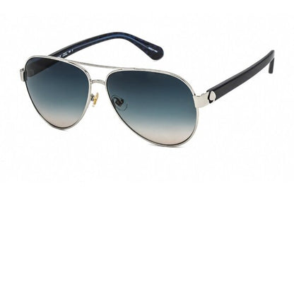 Kate Spade Geneva Blue Aviator Sunglasses Brand New In Case