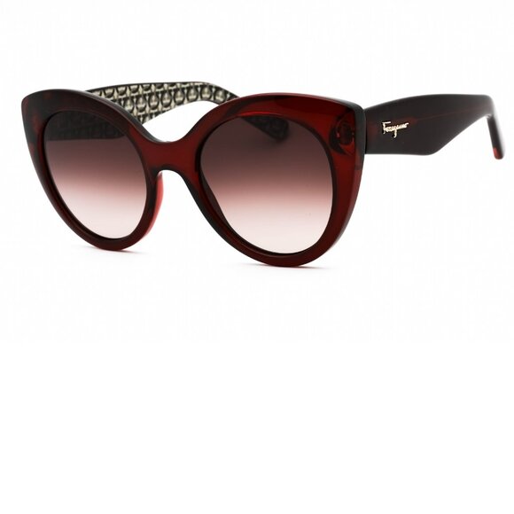Salvatore Ferragamo Red Cat-Eye Sunglasses Brand New In Box
