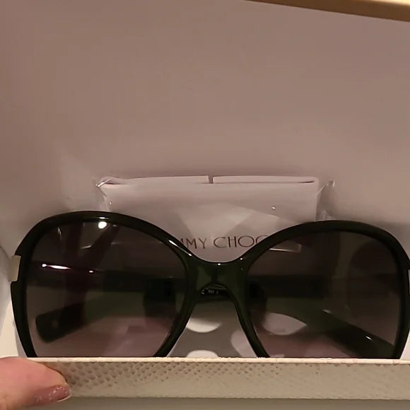 Jimmy Choo Sunglasses Alana Black Gray Gradient brand new