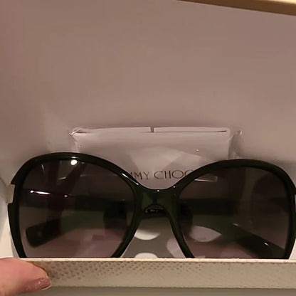 Jimmy Choo Sunglasses Alana Black Gray Gradient brand new
