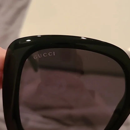 Gucci Sunglasses Black with navy red Gucci web arms brand new