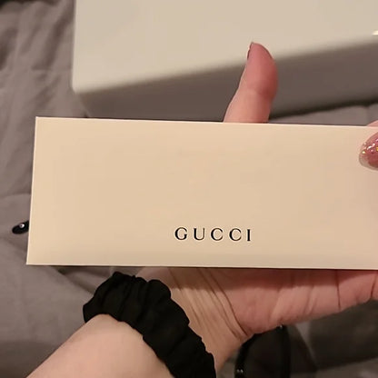 Gucci Sunglasses Black with navy red Gucci web arms brand new