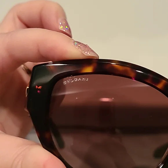 Bvlgari Sunglasses Dark Havana Brown Gradient brand new
