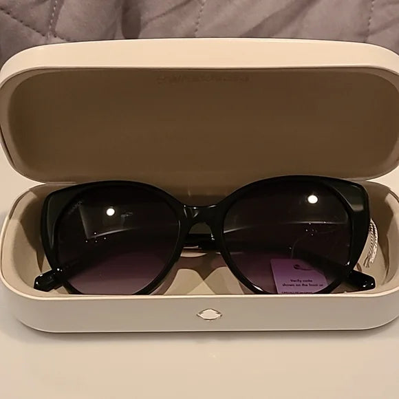 Swarovski Shiny Black Sunglasses