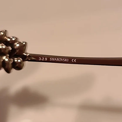 Swarovski Shiny Black Sunglasses brand new