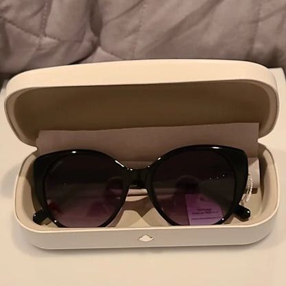 Swarovski Shiny Black Sunglasses brand new