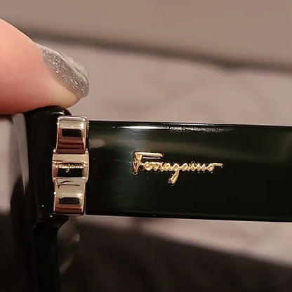 Ferragamo Bow Detail Black Sunglasses brand new