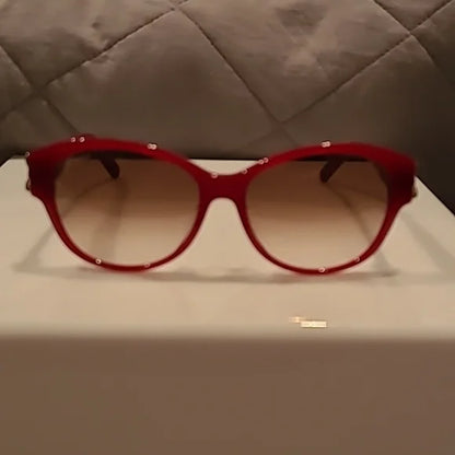 Ferragamo Bow Detail Opaline Wine Sunglasses brand new