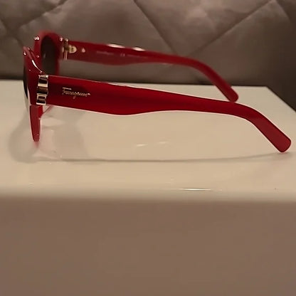Ferragamo Bow Detail Opaline Wine Sunglasses brand new