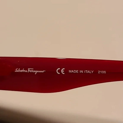 Ferragamo Bow Detail Opaline Wine Sunglasses brand new