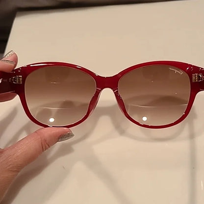 Ferragamo Bow Detail Opaline Wine Sunglasses brand new