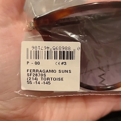 Ferragamo Sunglasses Cat Eye Tortoise Shell Very Lightweight brand new