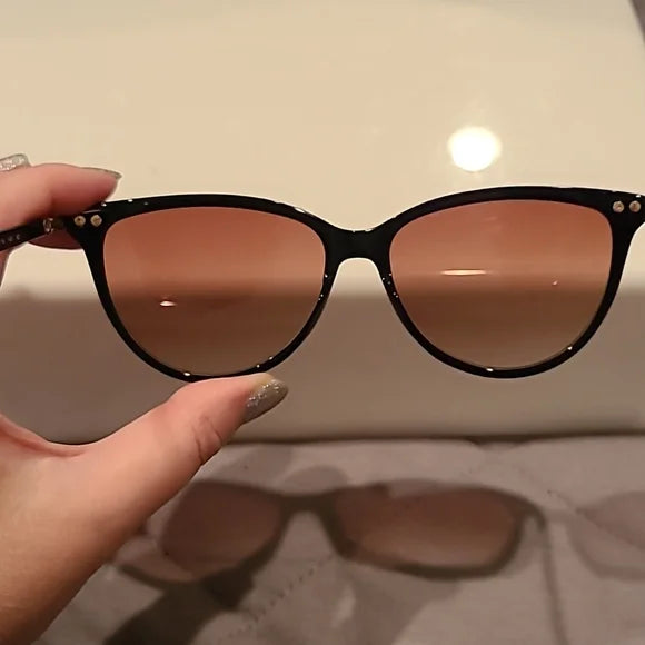 Ferragamo Sunglasses Cat Eye Dark Blue Very Lightweight brand new
