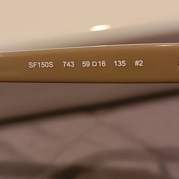 Ferragamo Sunglasses Light Gold Taupe Rectangular brand new