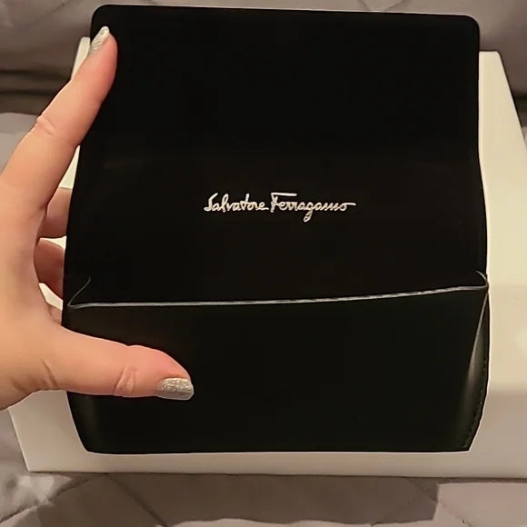 Ferragamo Sunglasses Bordeaux Light Shiny Gold Rectangular brand new