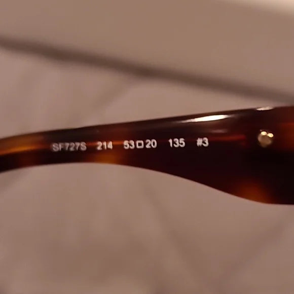 Ferragamo Sunglasses Cat Eye Tortoise Brown Gradient brand new