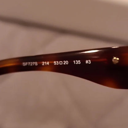 Ferragamo Sunglasses Cat Eye Tortoise Brown Gradient brand new