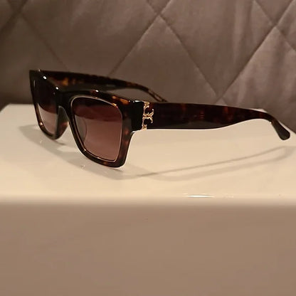 Tory Burch Sunglasses Dark Tortoise Brown Gradient Rectangular brand new
