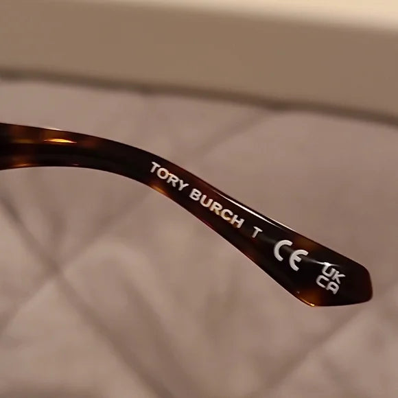 Tory Burch Sunglasses Dark Tortoise Brown Gradient Rectangular brand new