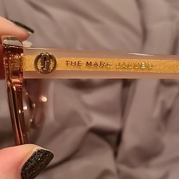 Marc Jacobs Peach Burgundy Sunglasses brand new in box