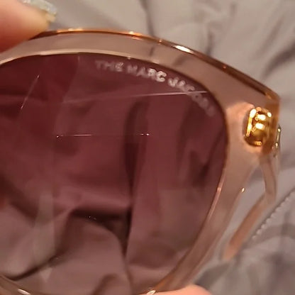 Marc Jacobs Peach Burgundy Sunglasses brand new in box