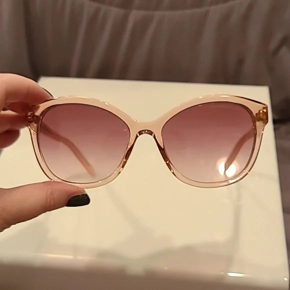 Marc Jacobs Peach Burgundy Sunglasses brand new in box