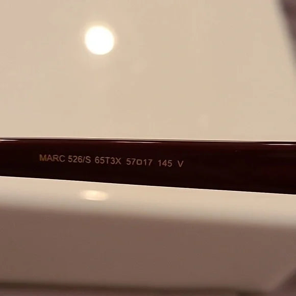 Marc Jacobs Havana Burgundy Sunglasses brand new in box